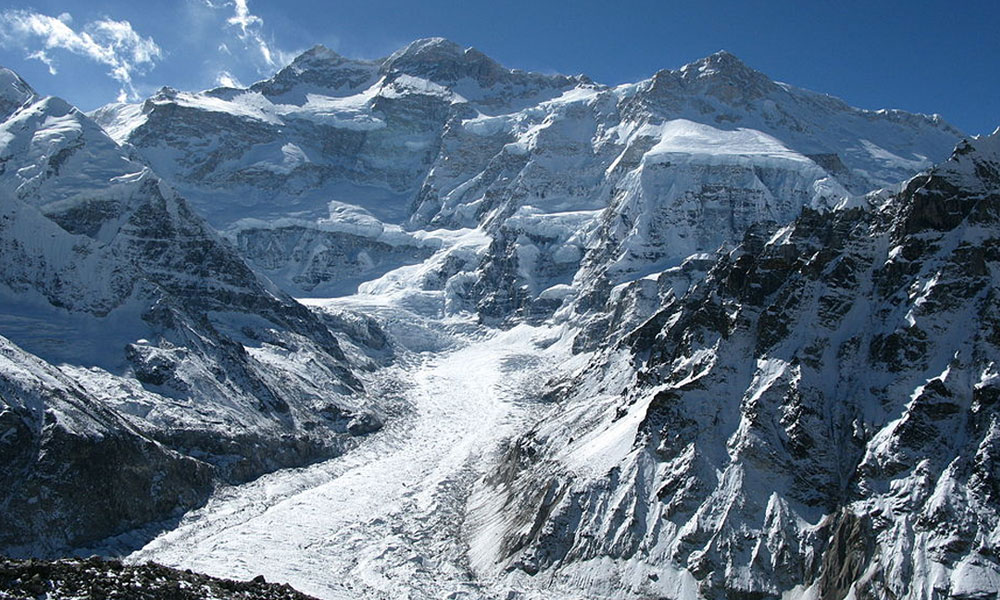 North face of Kangchenjunga from Pang Pema, Nepal