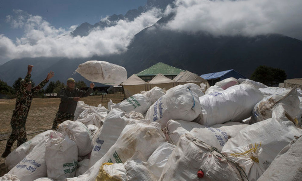The government of Nepal banning the use of single plastic: