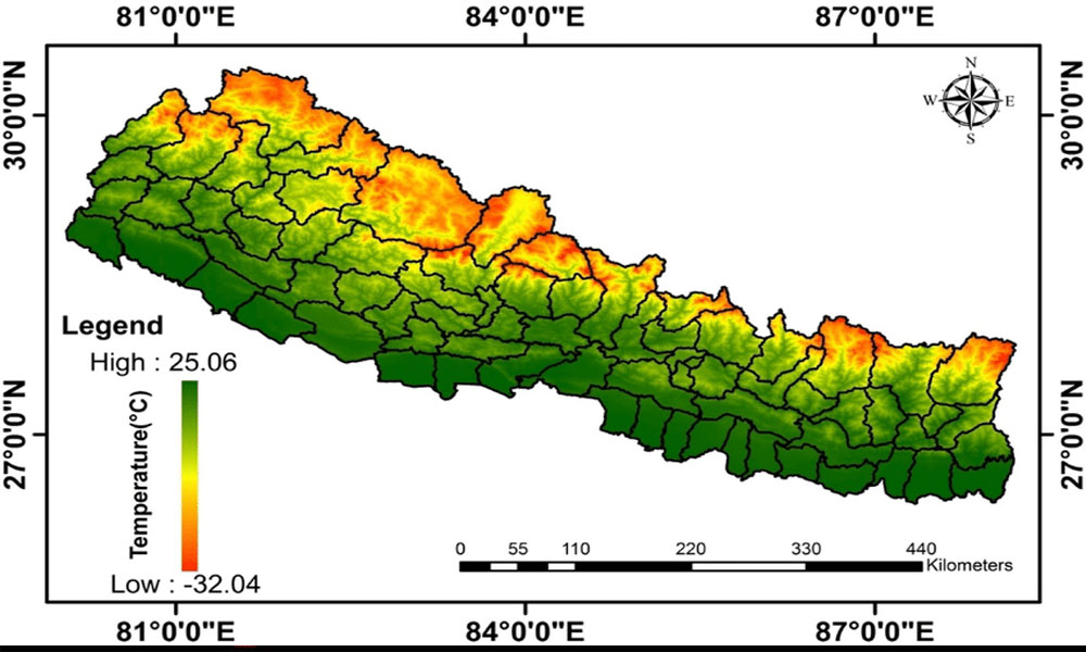 weather and temperature in Nepal